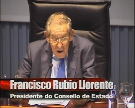 Francisco Rubio LLorente, Presidende do Consello de Estado - Xornada. Cara a onde vai o estado autonómico?